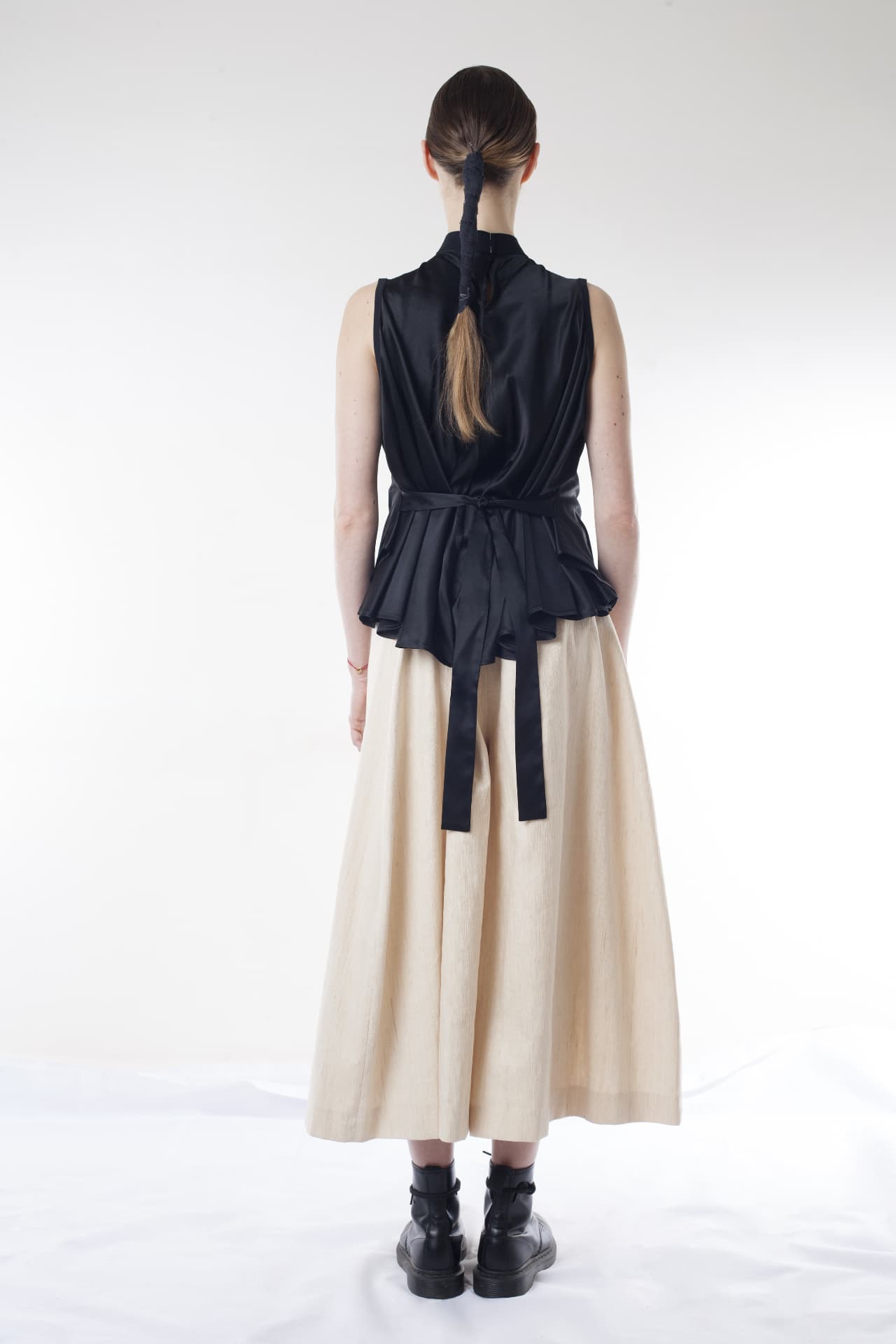 Atum Top, worn — back with ties