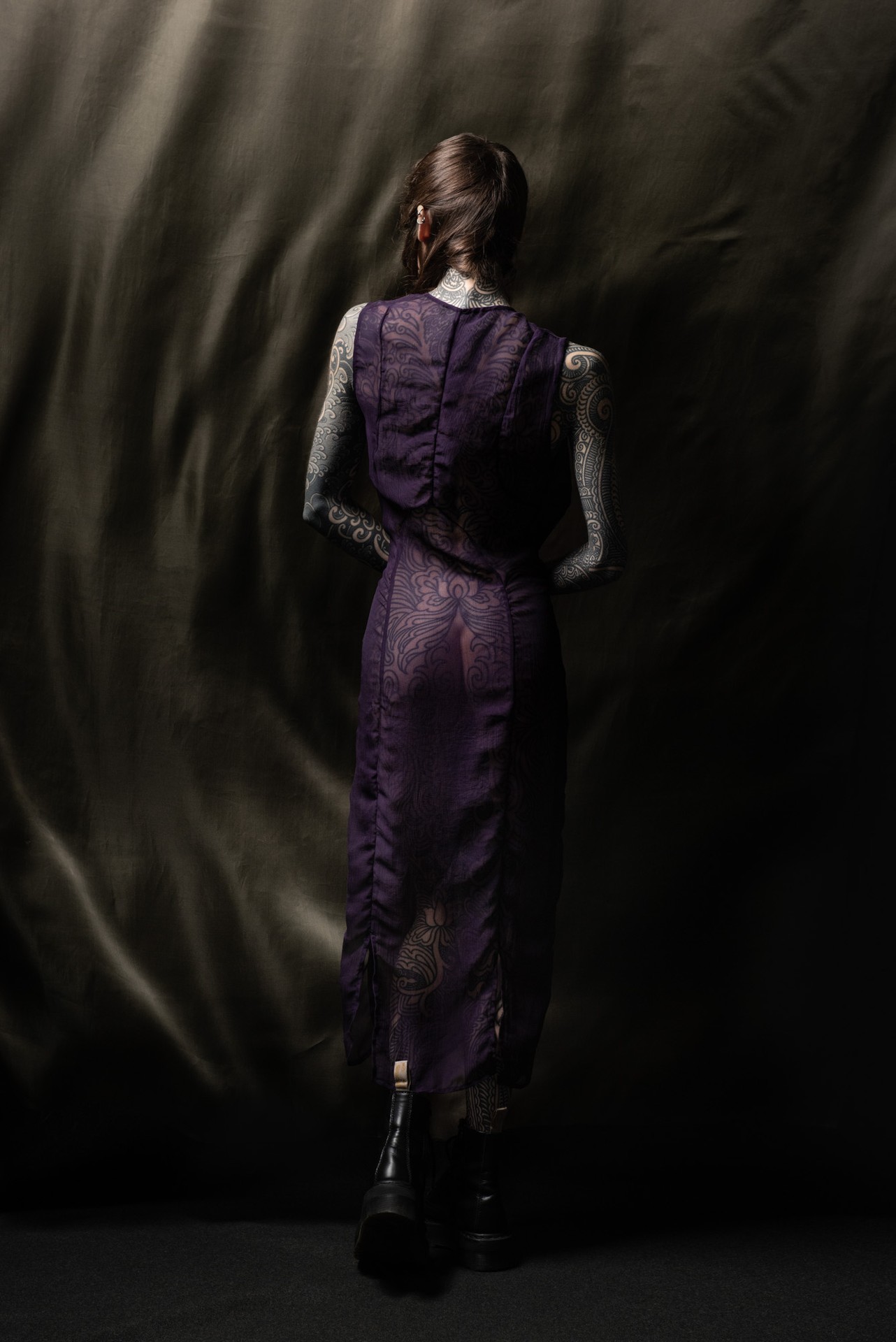 Uku Dress, worn — back
