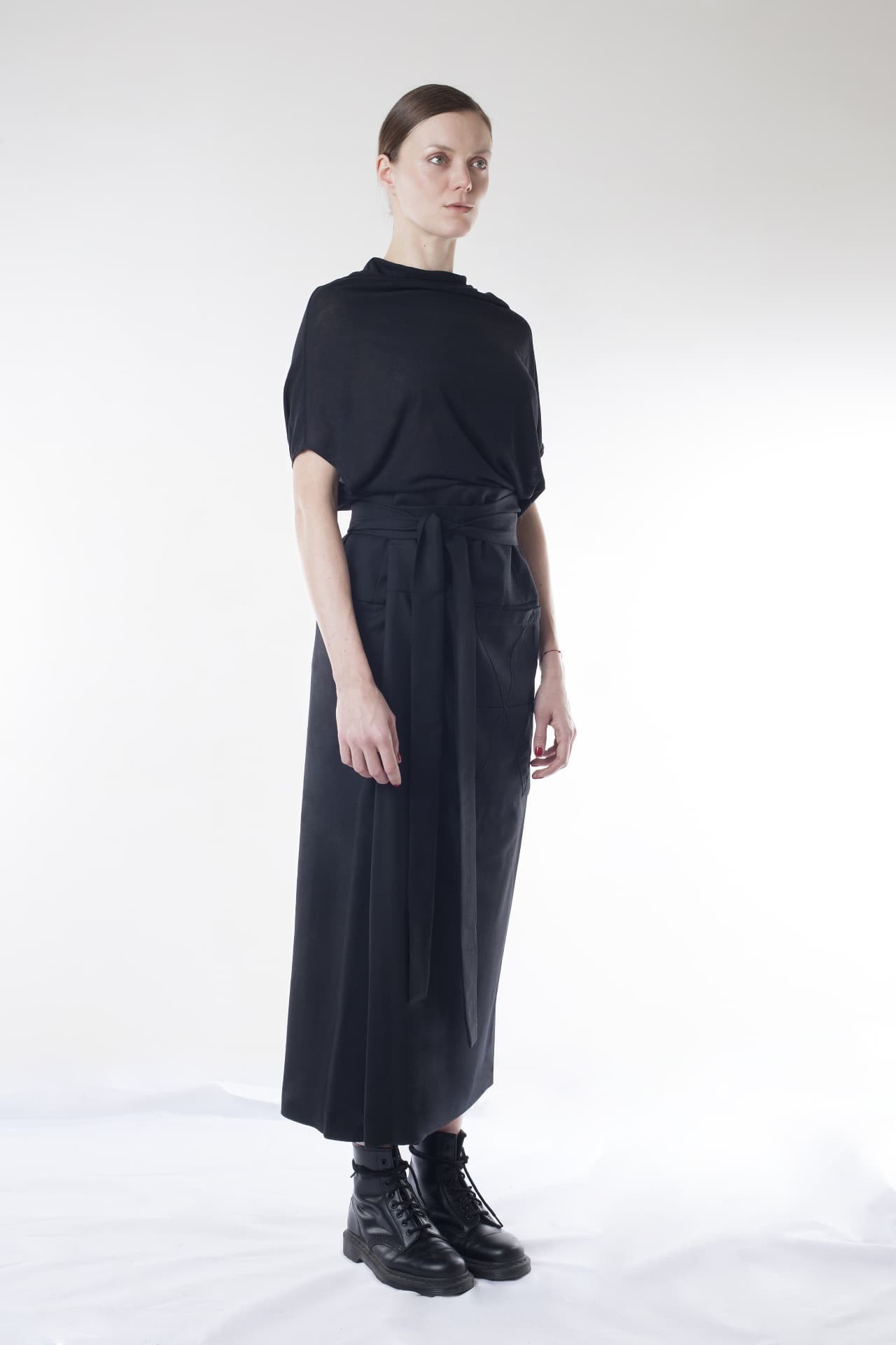 Shen Skirt, worn — three-quarter