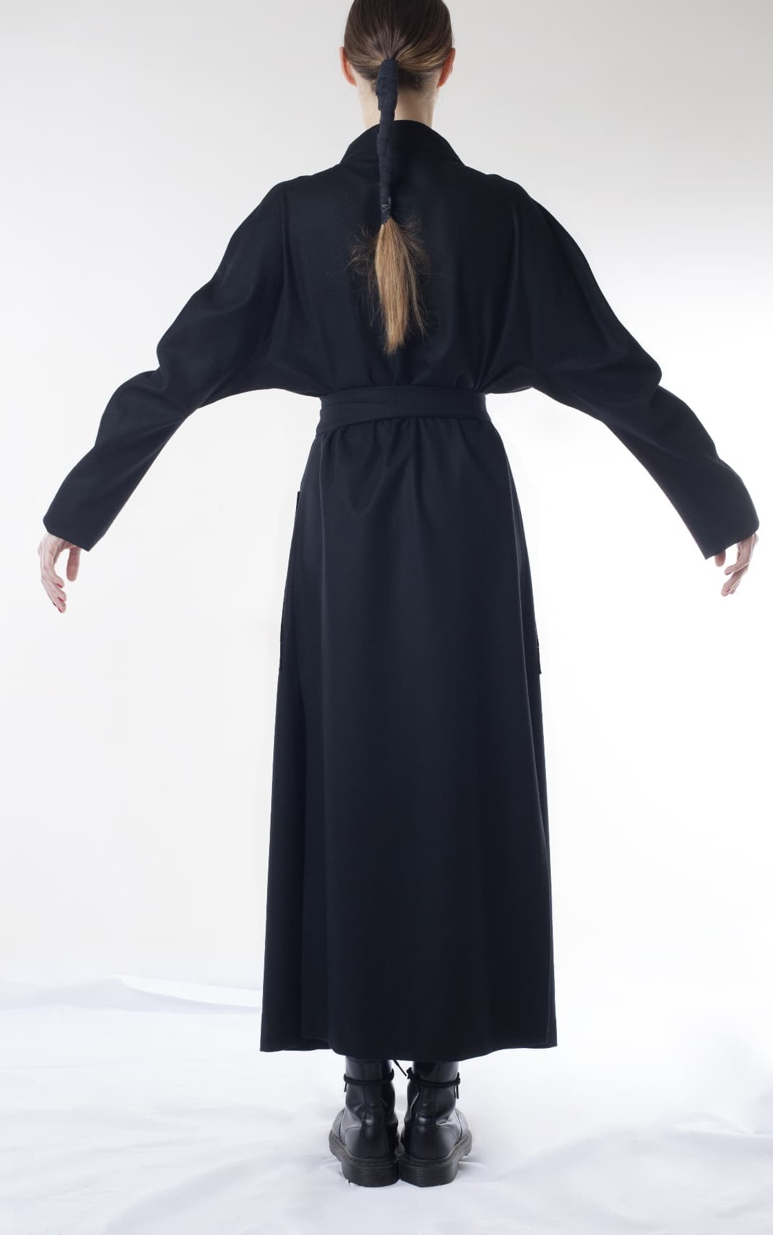 Anki Coat, back with arms out