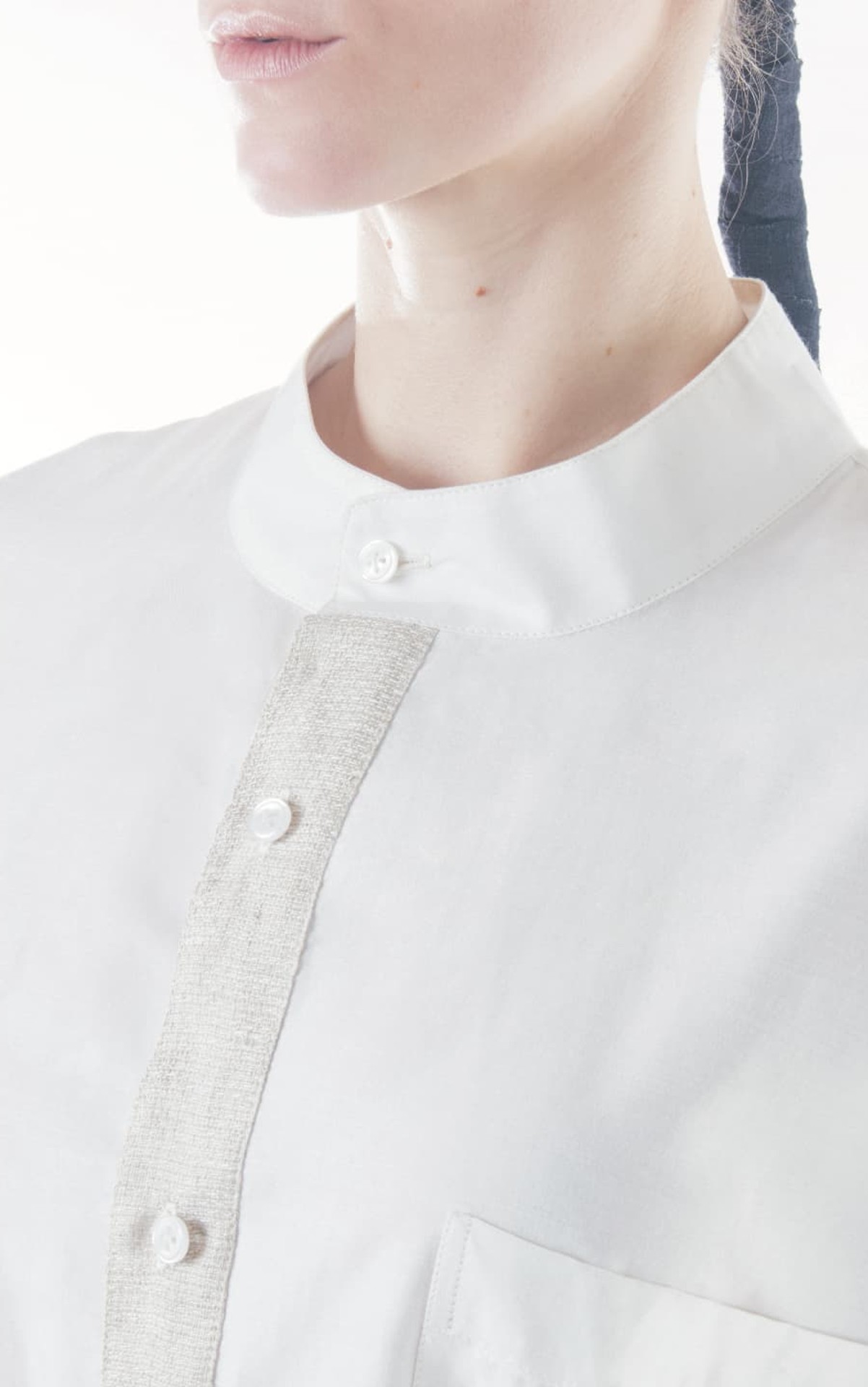 Aten Shirt, collar and placket detail